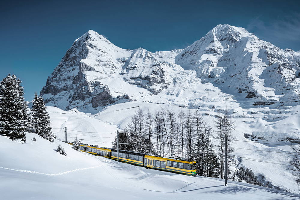 Wengen - région de la Jungfrau en hiver