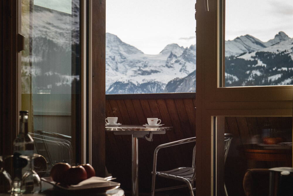 Doppelzimmer mit Jungfraublick - Hotel Silberhorn**** Wengen