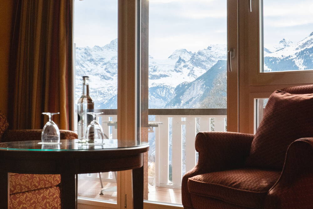 3- & 4-Bettzimmer mit Jungfraublick - Hotel Silberhorn**** Wengen